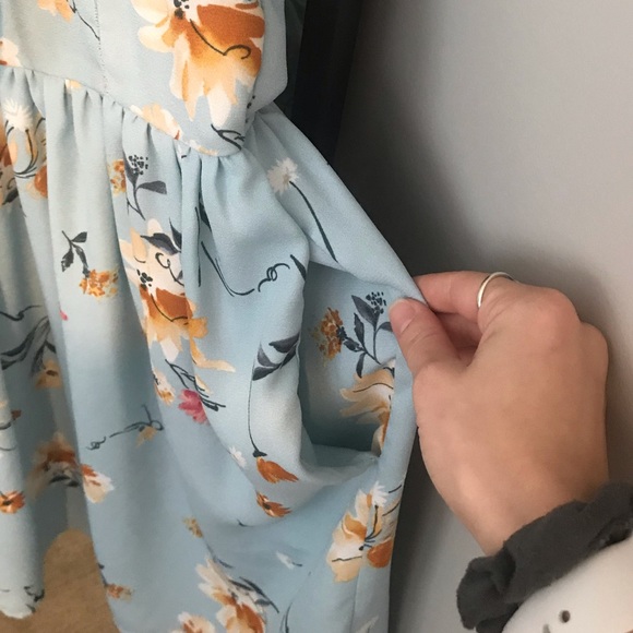 Blue Floral Dress - Picture 4 of 7